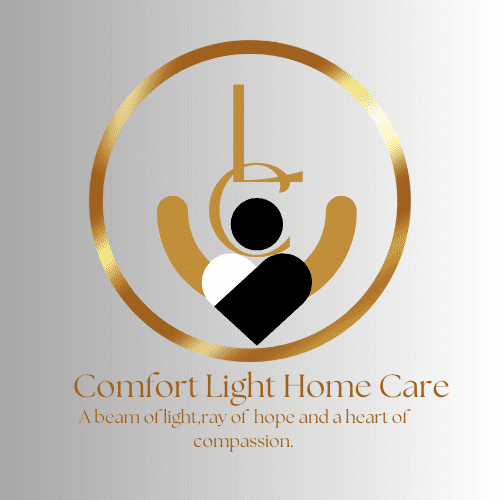 A logo of comfort light home care